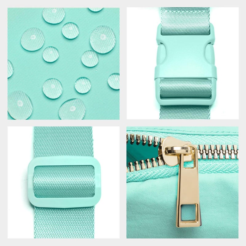 Gitus Belt Bag Fanny Pack Crossbody Bags with Initial Letter Patch Cute Stuff Birthday Gifts for Teenager Girls Trendy Preppy Stuff for Teen Girls Cool Stuff for Teens (Mint Green-S) - Image 4